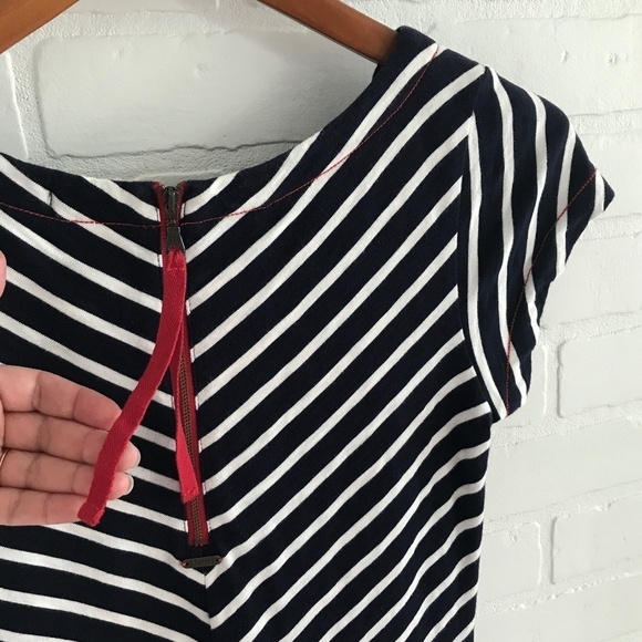Hatley Mini dress Nellie Coastal Red navy white short sleeve Vacation Beach XS - Picture 3 of 10